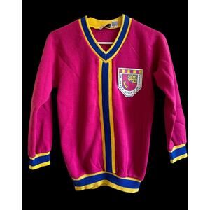 Vintage 90s ZING Child‎ Girl Kids Size 10 Crew Sweatshirt Girls Gossip Society